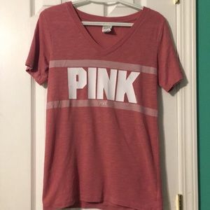 Pink V-neck Top